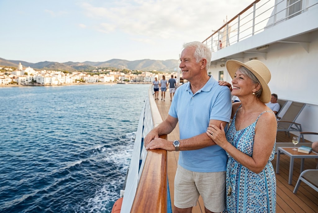 Age and income: retired customers with time to travel.